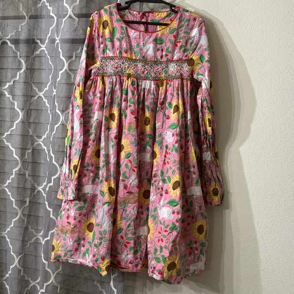 Mini Boden Other - Mini Boden Smocked Bunny dress size 9-10